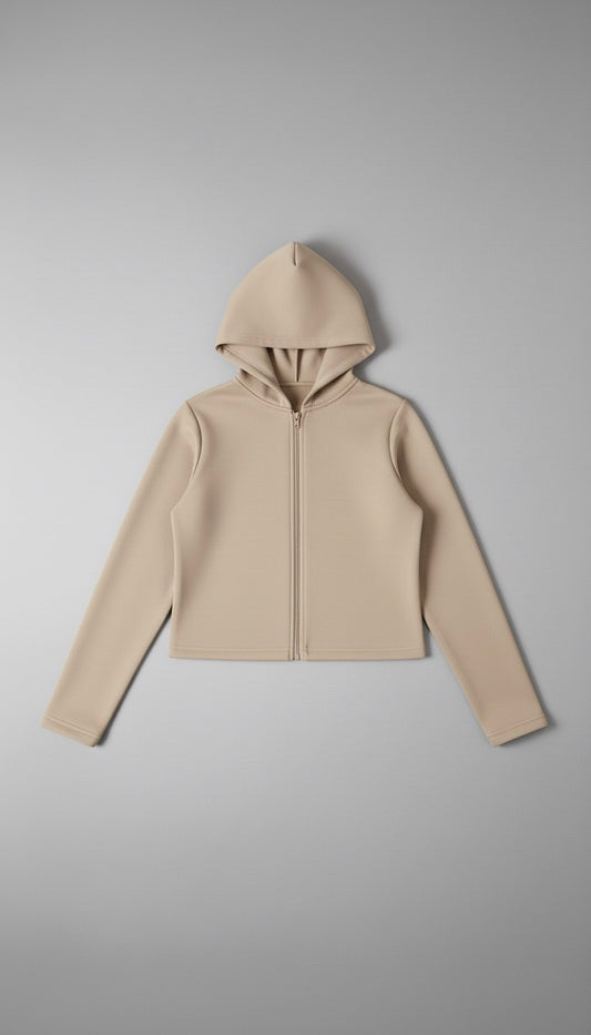 Sudadera lisa cierre